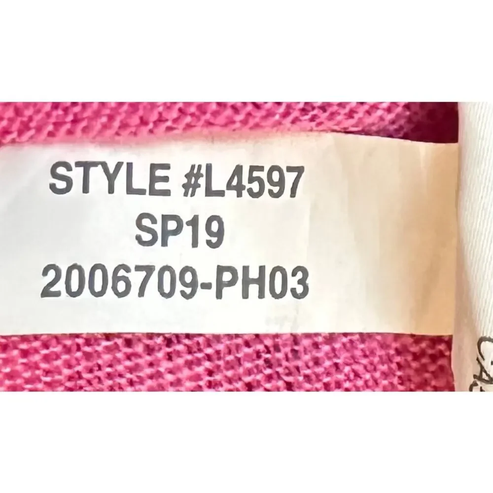 J. Crew Pure Linen Ruffle Top Pink L4597 Size M